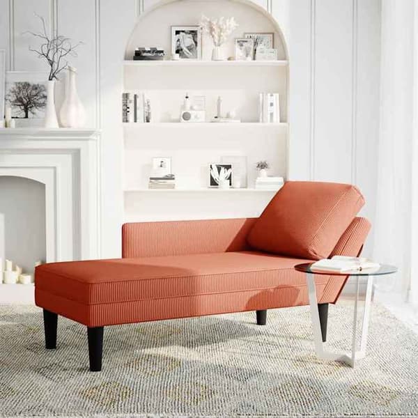 Maison Exclusive - Aurinkotuoli punaisella oranssilla samettikankaalla