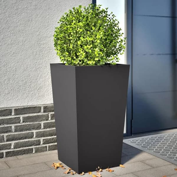 Maison Exclusive - 2 stk. sorte plantekasser 45x45x75 cm stål