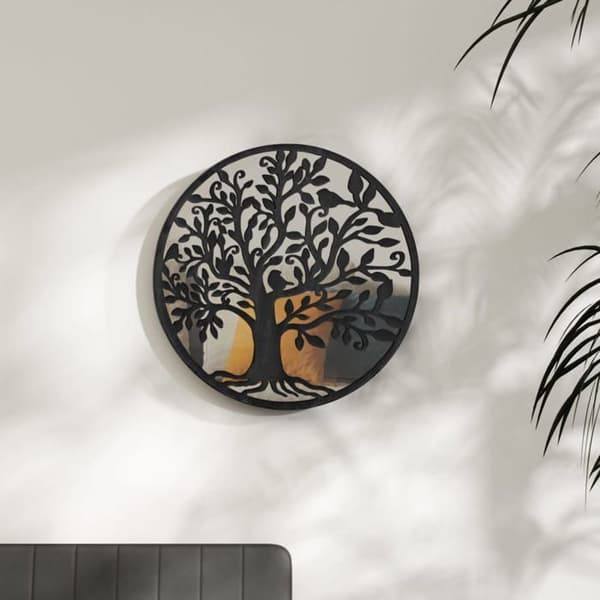 Maison Exclusive - Musta Peili 40x2,5 cm Rautaa sisäkäyttöön