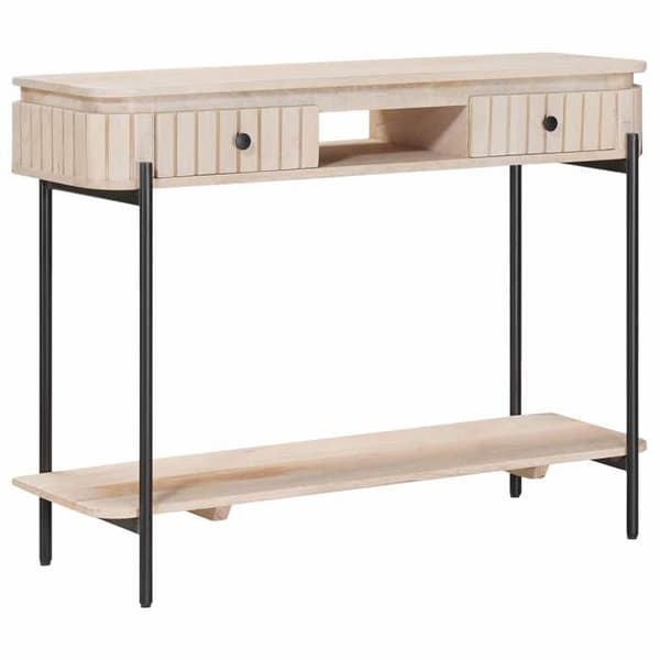 Maison Exclusive - Håndlavet sidebord Hvid 100 x 30 x 76 cm