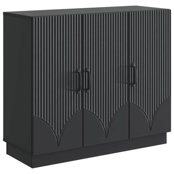 Maison Exclusive - Buffet Sort 89 x 34,5 x 77 cm Ingeniørtræ