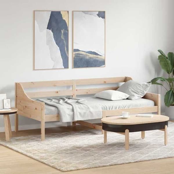 Dagbädd - EXKLUSIVT HUS - 80x200 cm - massivt furu - bäddsoffa - ribbotten