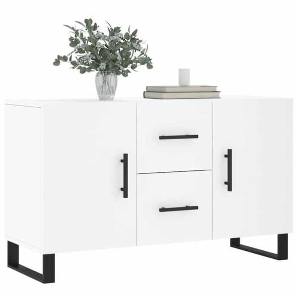 Maison Exclusive - Vit buffé 100x36x60 cm ingenjörsträ