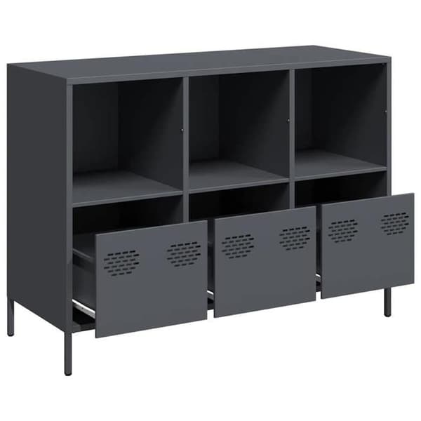 Maison Exclusive - Buffet antracit 101,5x39x73,5 cm koldvalset stål