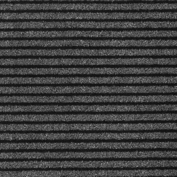 Maison Exclusive - Sort og grå stribet dørmåtte 115x300 cm
