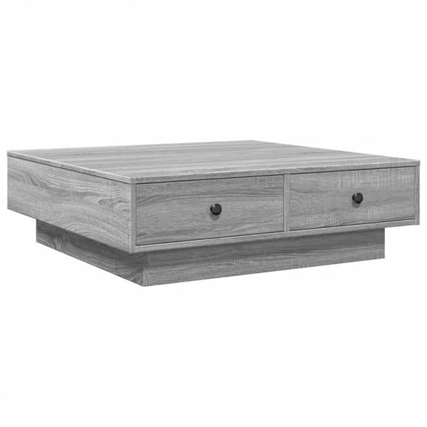 Bord - EKSKLUSIV HUS - Sonoma - Grå - 90x90x28 cm - Ingeniørtræ Grå