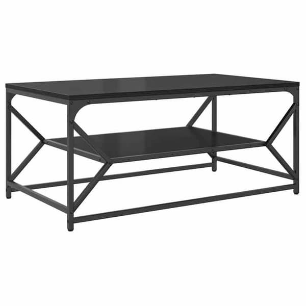 Maison Exclusive - Sort egetræ sofabord 90 x 50 x 40 cm svart ek