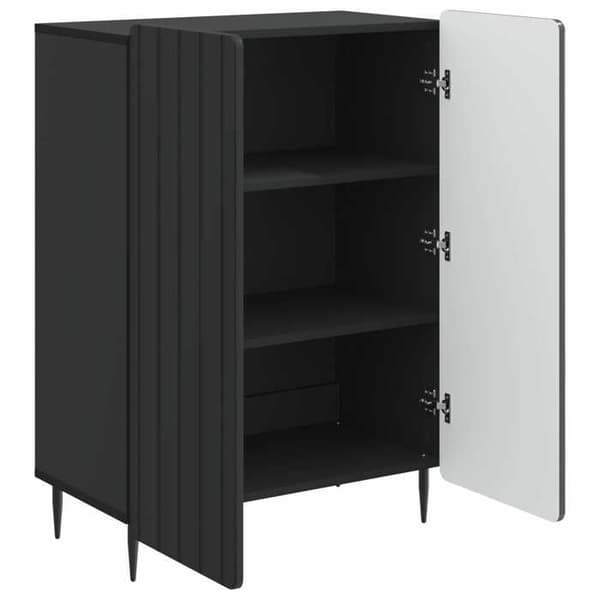 Maison Exclusive - Buffé Svart 66 x 34,5 x 92 cm Ingenjörsträ