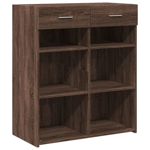 Maison Exclusive - Buffé ek brun 80x42,5x93 cm ingenjörsträ Brun ek