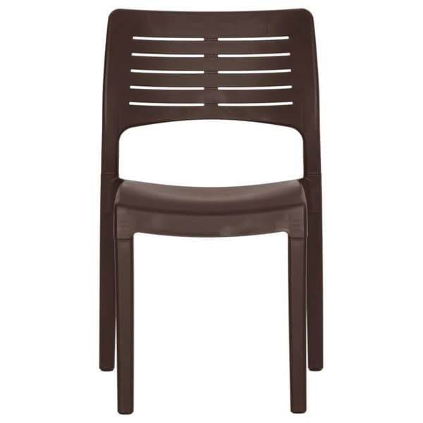Maison Exclusive - Puutarhatuolit 2 kpl Moka Polypropeeni