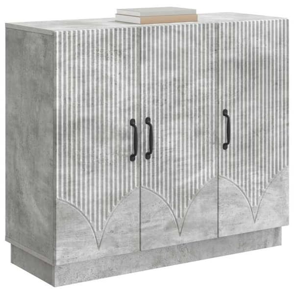 Maison Exclusive - Buffet Grå beton 89 x 34,5 x 77 cm Ingeniørtræ