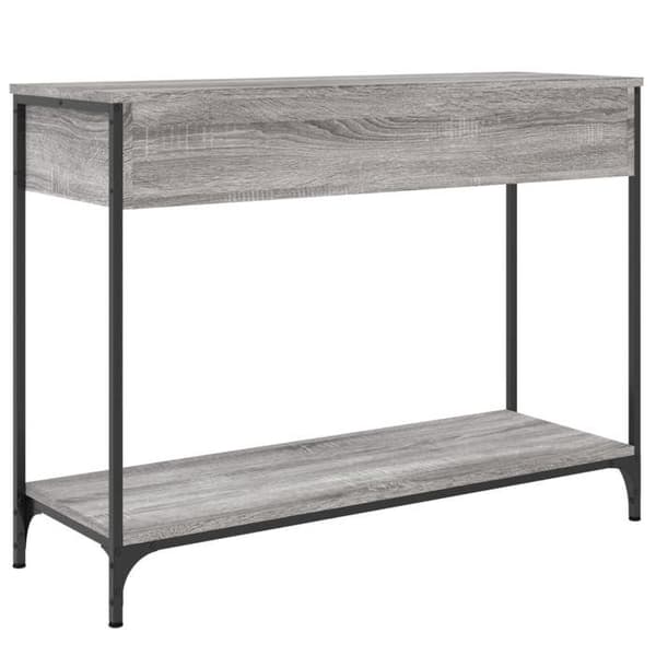 Maison Exclusive - Consolebord sonoma grå 100x34,5x75 cm ingeniørtræ