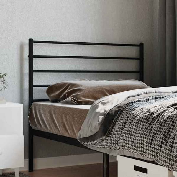 Maison Exclusive - Erstatnings hovedgærde i sort metal 90 cm