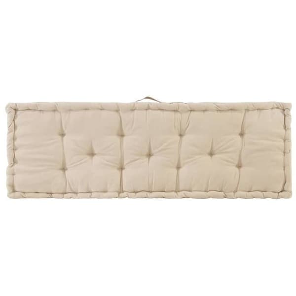 Maison Exclusive - Palettgolvkuddar set om 2 i Beige Bomull beige