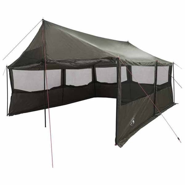 Maison Exclusive - Ruskea harmaa perheteltta 450 x 400 x 265 cm