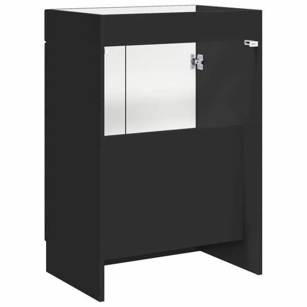 Maison Exclusive - Badeværelse underskab i sort 56 x 37,5 x 81 cm
