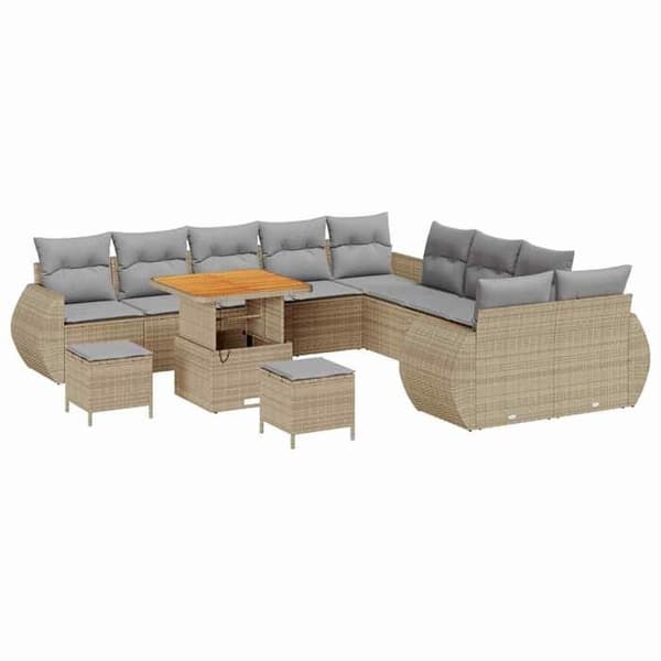 Maison Exclusive - 13 hengen puutarhakalustesarja 13 pc