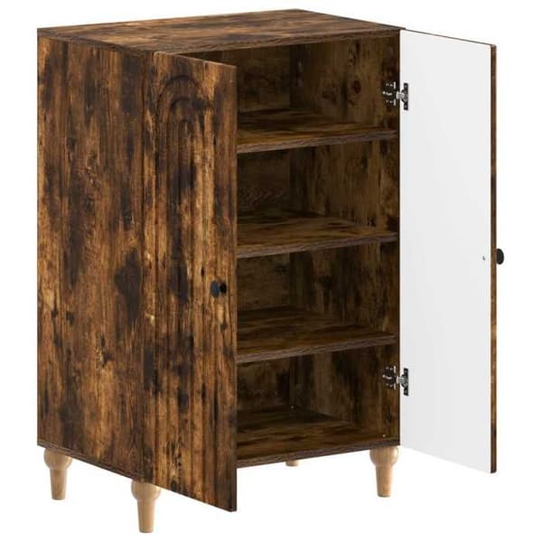 Skoopbevaring - MAISON EXCLUSIVE - ALKMAAR - Røget eg - 59,5x39,5x90 cm - Vendbare døre Rökt ek