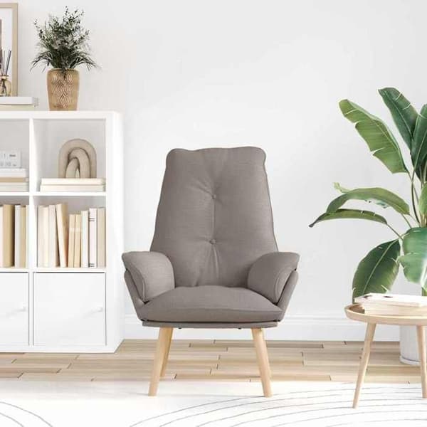 Fåtölj - EXKLUSIV HEM - Taupe - Polyester - Spånskiva - Polstrade armstöd Mol