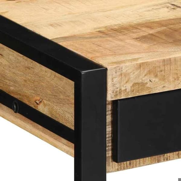 Maison Exclusive - Kontor 100x50x75 cm massiv rå mango træ
