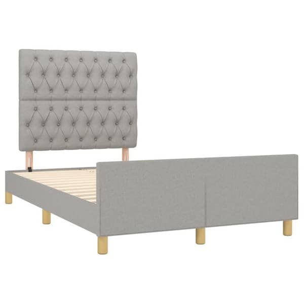 Maison Exclusive - Sengebund uden madras lys grå 120x200 cm stof
