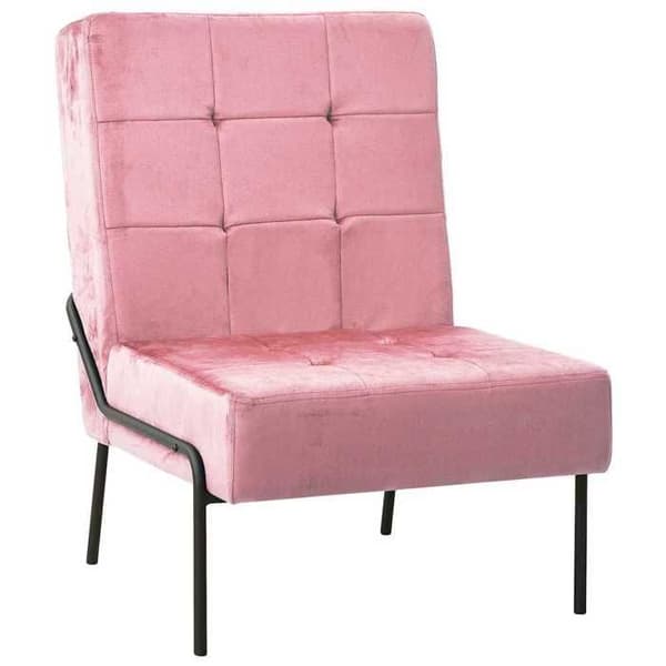 Maison Exclusive - Avkopplingsstol 65x79x87 cm Rosa Sammet Ros
