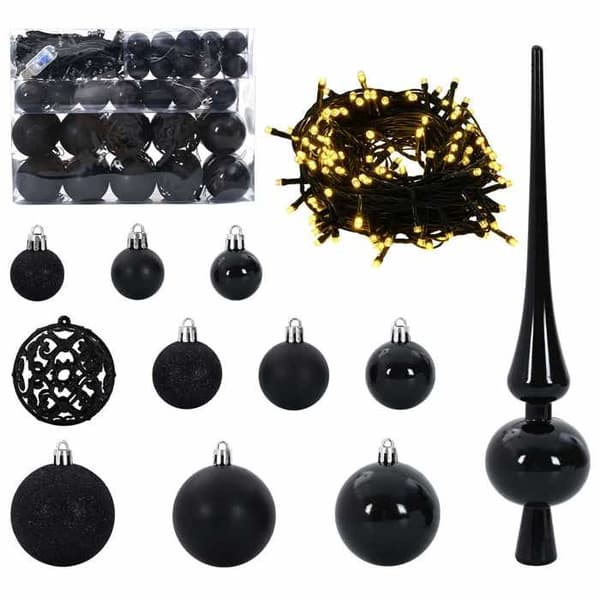 Kunstig juletræ - EKSKLUSIV HUS - Hvid 120 cm - PVC og stål - LED USB 8 tilstande Vit