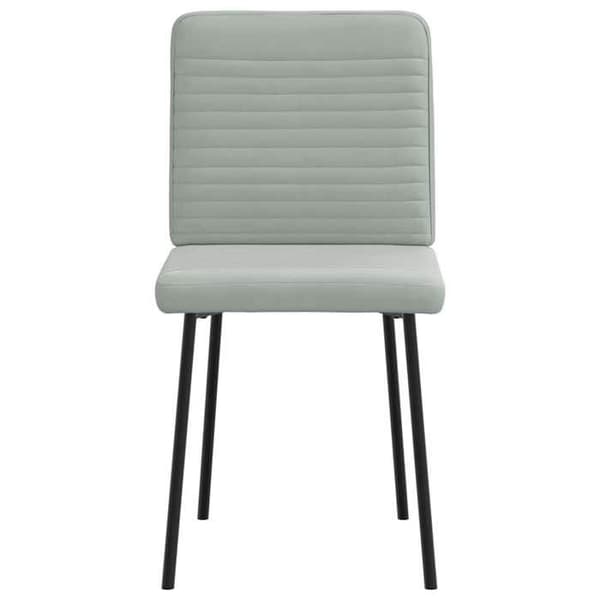 Maison Exclusive - Matstolar set om 4 Ljusgrå Sammet