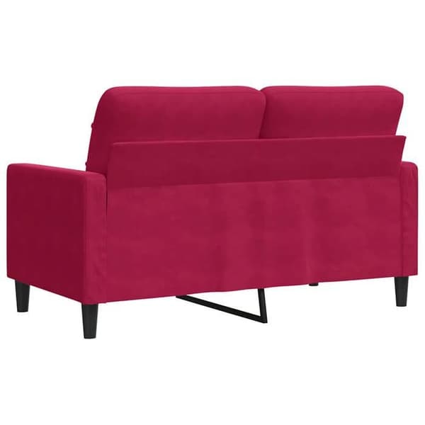Maison Exclusive - 2-paikkainen sohva Bordeaux-punainen 120 cm Sametti