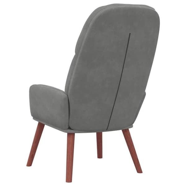 Maison Exclusive - Tummanharmaa samettinen nojatuoli