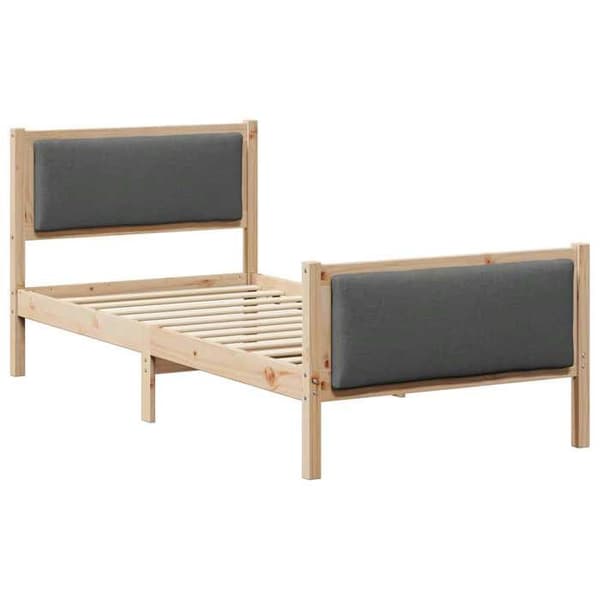 Sengestel - EKSKLUSIV HUS - Standardmodel - Massiv fyr - Polyester hovedgærde - Lamelseng