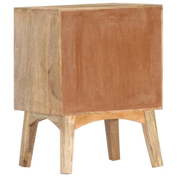 Maison Exclusive - Nattduksbord 40x35x55 cm Solid mangoträ kastanj