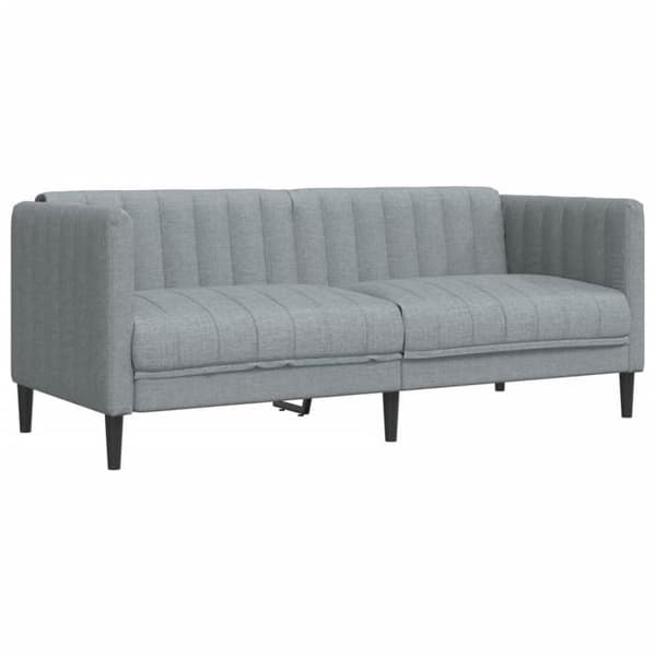 Maison Exclusive - 3-delad soffa i ljusgrått tyg Ljusgrått