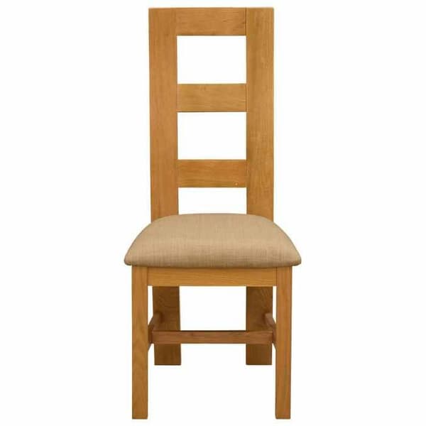Maison Exclusive - Matstol 2 st Massivt ek Beige