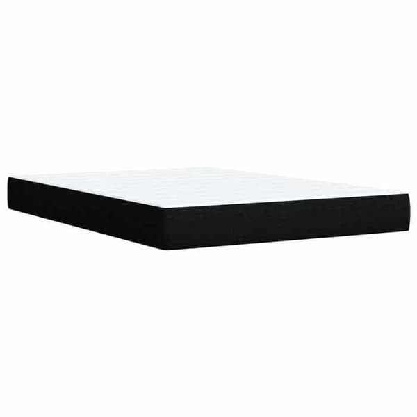 Maison Exclusive - Boxspring-sänky mustalla patjalla 160 x 200 cm Kangas