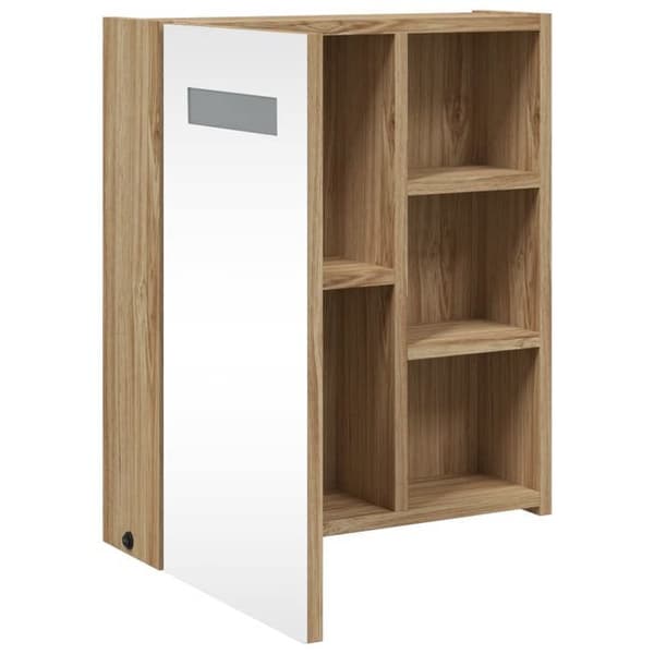 Maison Exclusive - Peilikaappi LED-valolla, tammi 45x13x52 cm Ek
