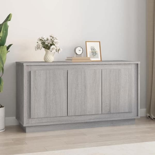 Maison Exclusive - Buffé Sonoma Grå 102x35x55 cm Ingenjörsträ