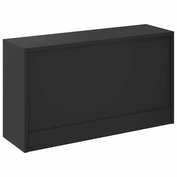 Maison Exclusive - Sko bænk Sort 80x24x45 cm Ingeniørtræ