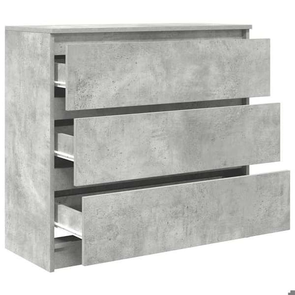 Maison Exclusive - Betonggrå buffé 80x35x76 cm ingenjörsträ