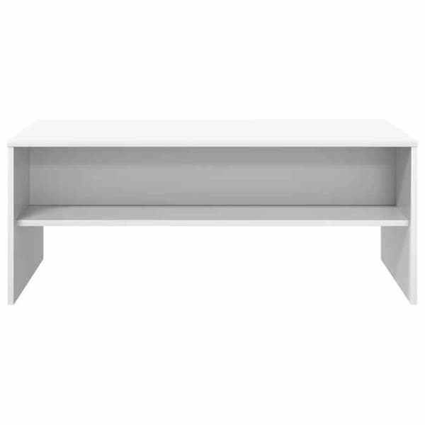 Bord - EKSKLUSIV HUS - 100 x 50 x 40 cm - Ingeniørtræ - Rektangulær - Indbyggede hylder Vit