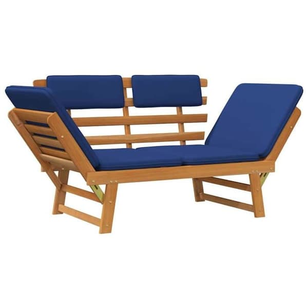 Maison Exclusive - Bænk til haven med 2-i-1 puder 190 cm Solid akacietræ