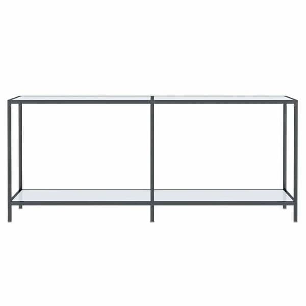 Maison Exclusive - Konsolbord Vit 180x35x75,5 cm Härdat glas Vit
