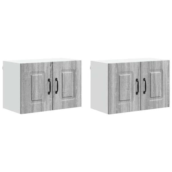 Maison Exclusive - Kalmar 2 stk. opvaskemaskine panel Grå Sonoma Gris Sonoma