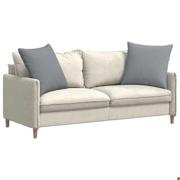 Maison Exclusive - Soffkuddar 2 st tyg Ljusgrå 80 x 80 cm