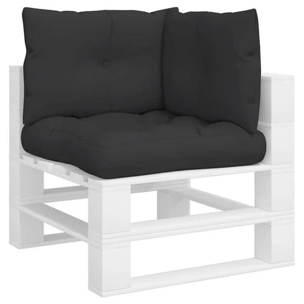 Pallepuder - EKSKLUSIV HUS - Sæt af 3 - Sort - UV- og vandafvisende polyester - Fyld af hulfiber Svart