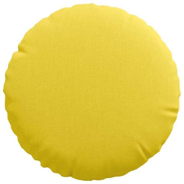 Istuinalustat - EXKLUSIIVINEN KOTI - Ø30 x 13 cm - Pyöreä - Vaaleankeltainen - 2 kpl - Irrotettavat Ljus gul
