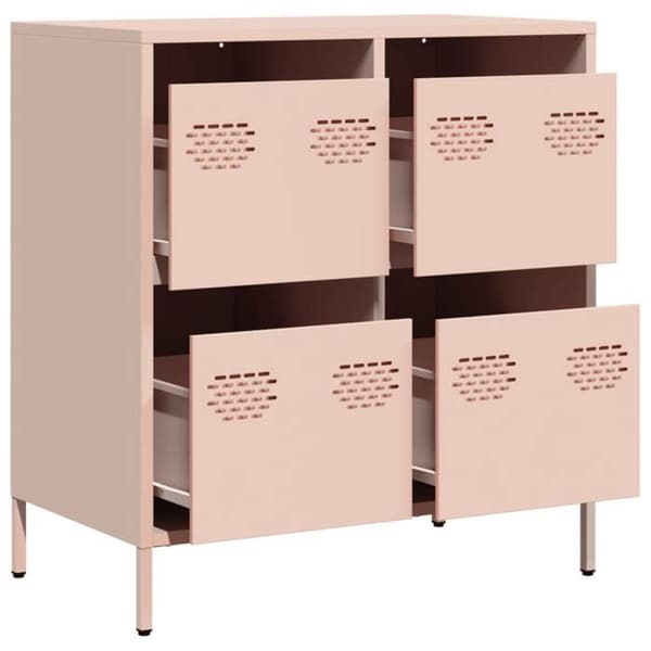 Maison Exclusive - Buffet rosa 68x39x73,5 cm koldvalset stål