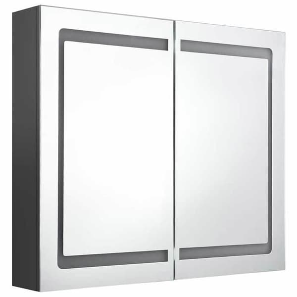 Maison Exclusive - LED-peilikaappi harmaa 80x12x68 cm