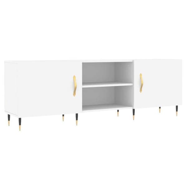 Maison Exclusive - TV-möbel vit 150x30x50 cm ingenjörsträ