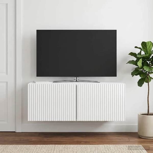Maison Exclusive - Väggmonterad TV-möbel 78,5 x 31 x 30 cm Blank vit